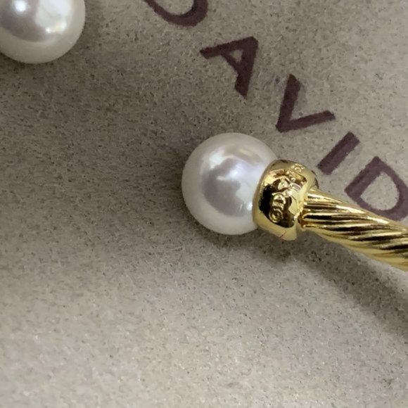 David Yurman  3mm Pearl Cable Classic Bangle - Picture 5 of 6